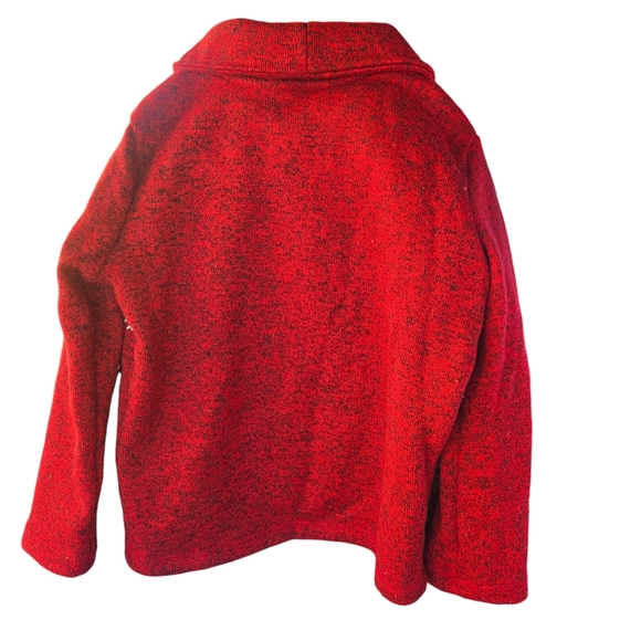 Boys Red Holiday Season Long Sleeve Pullover with Collar Red Size 5T - Picture 2 of 6